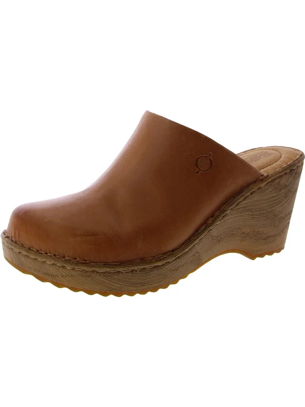 KHELL 21 Womens Leather Round toe Clogs