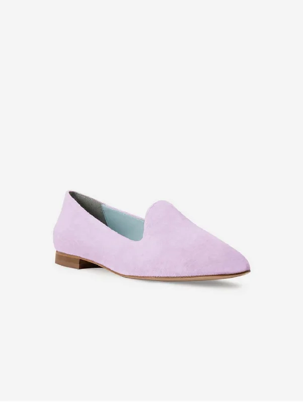 Tara Vegan Velvet Slipper Pumps | Lilac