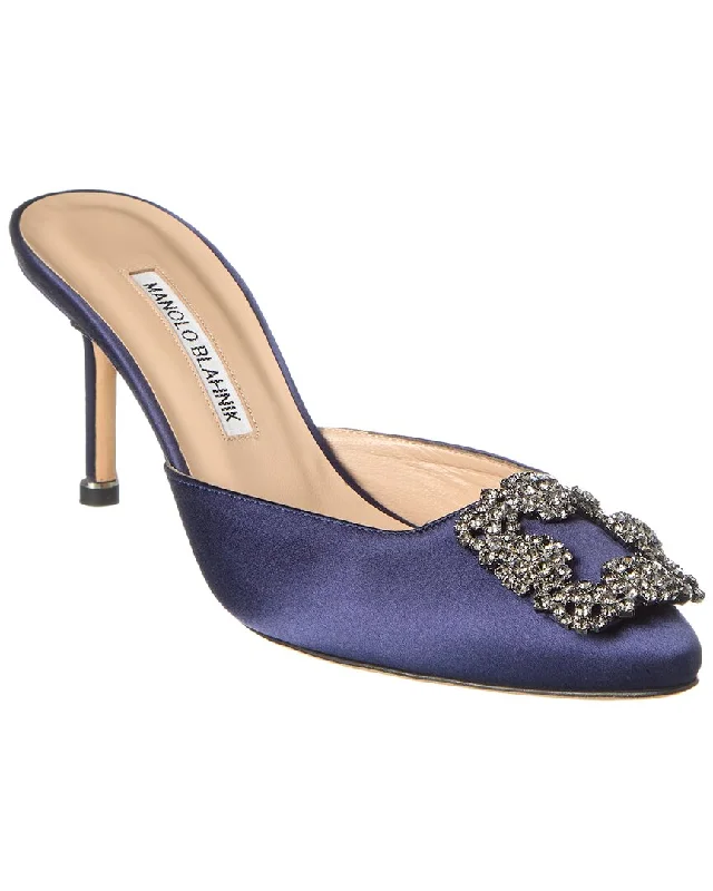 Manolo Blahnik Hangisi 70 Satin Mule