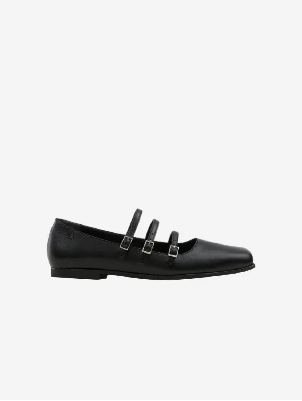 Maria II Vegan Apple Leather Ballet Flats | Black