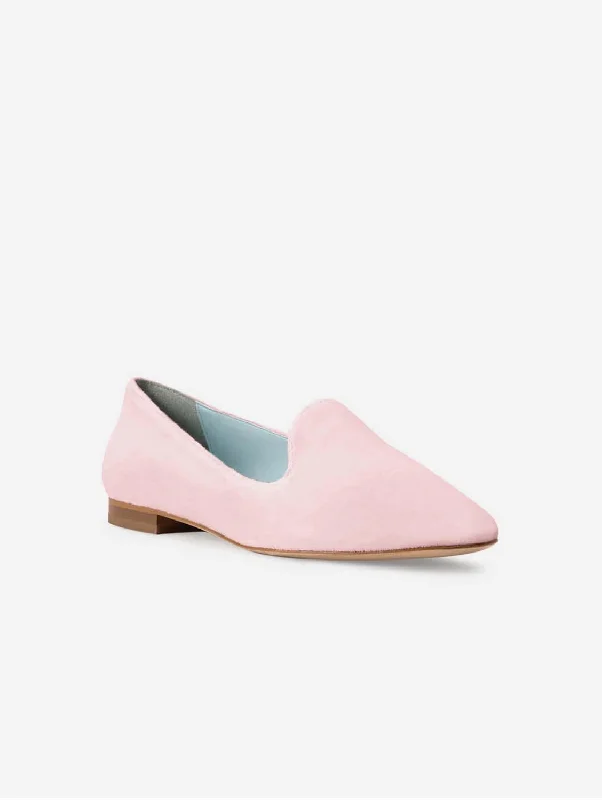 Tara Vegan Velvet Slipper Pumps | Pink