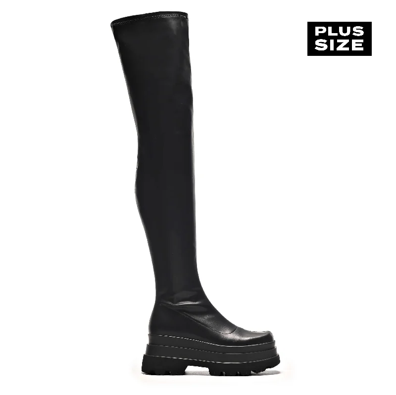 The Elevation Plus Size Thigh High Boots