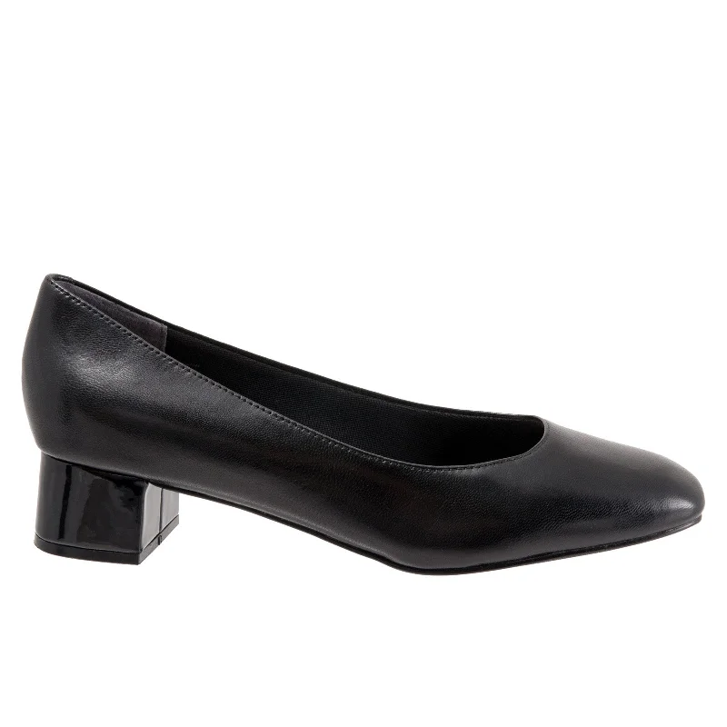 Trotters Lola T1561-001 Womens Black Extra Narrow Pumps Heels Shoes